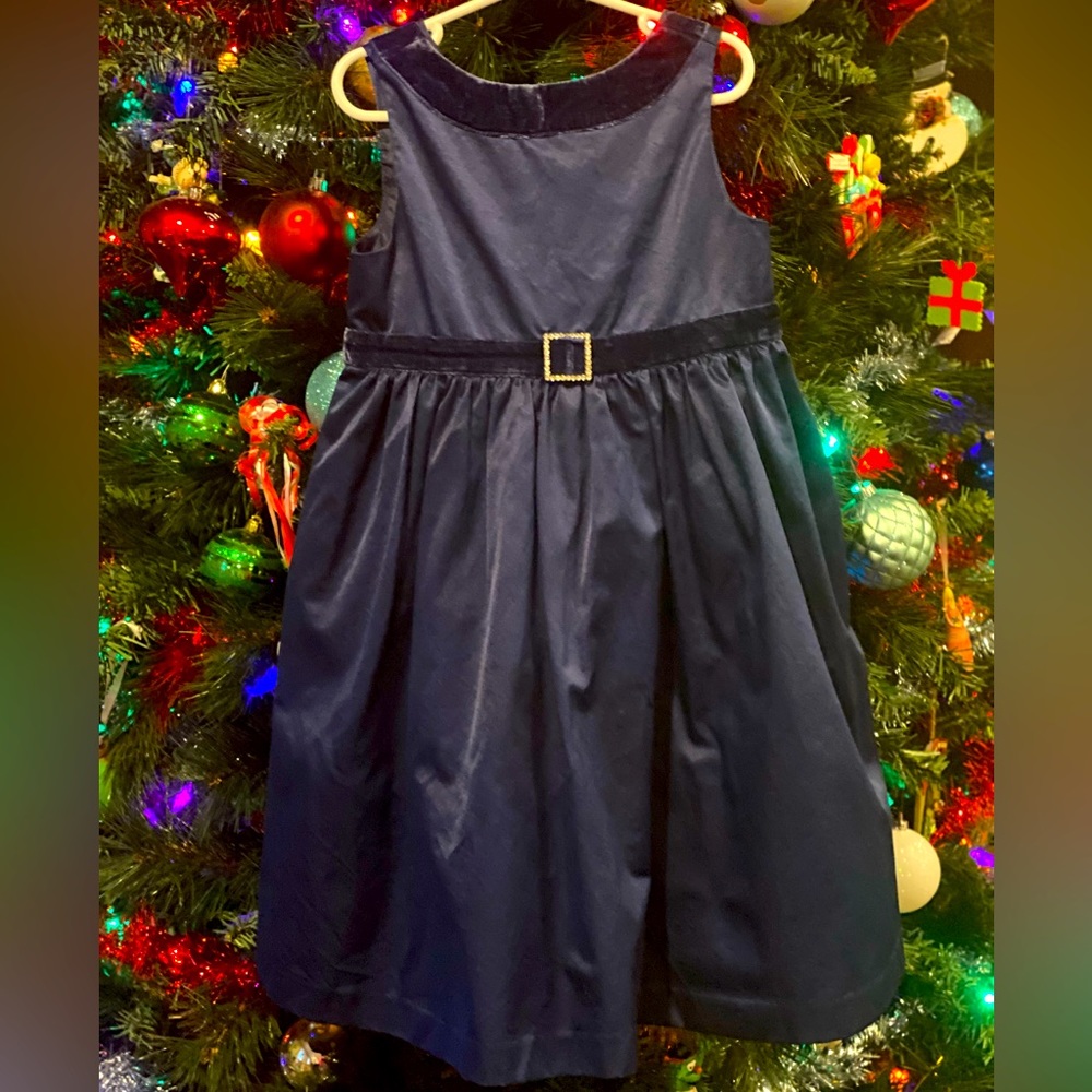 Gymboree girls size 6 Navy blue formal dress